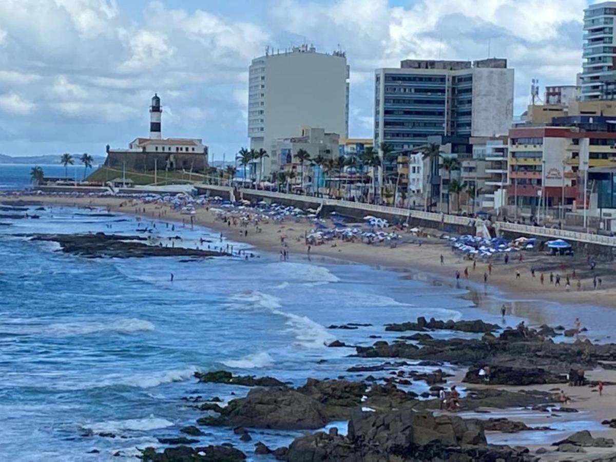Apartamento Excelente Localizacao Na Barra -Climatizado-Garagem Salvador de Bahía Exterior foto