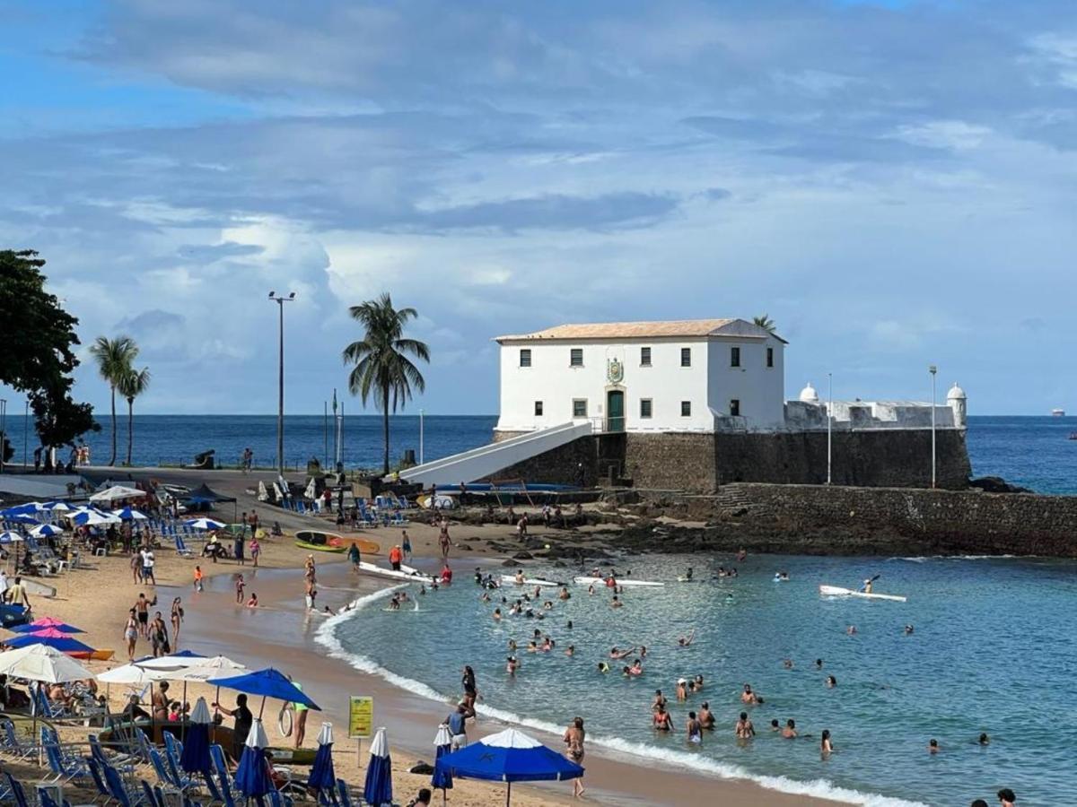 Apartamento Excelente Localizacao Na Barra -Climatizado-Garagem Salvador de Bahía Exterior foto